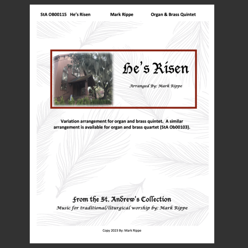 He's Risen (Organ & Brass Quintet) StA OB00115